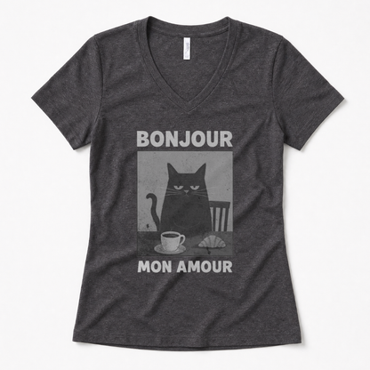 Bonjour Mon Amour - Super Soft V Neck
