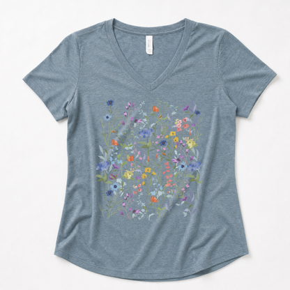 Floral Medley - Super Soft V Neck