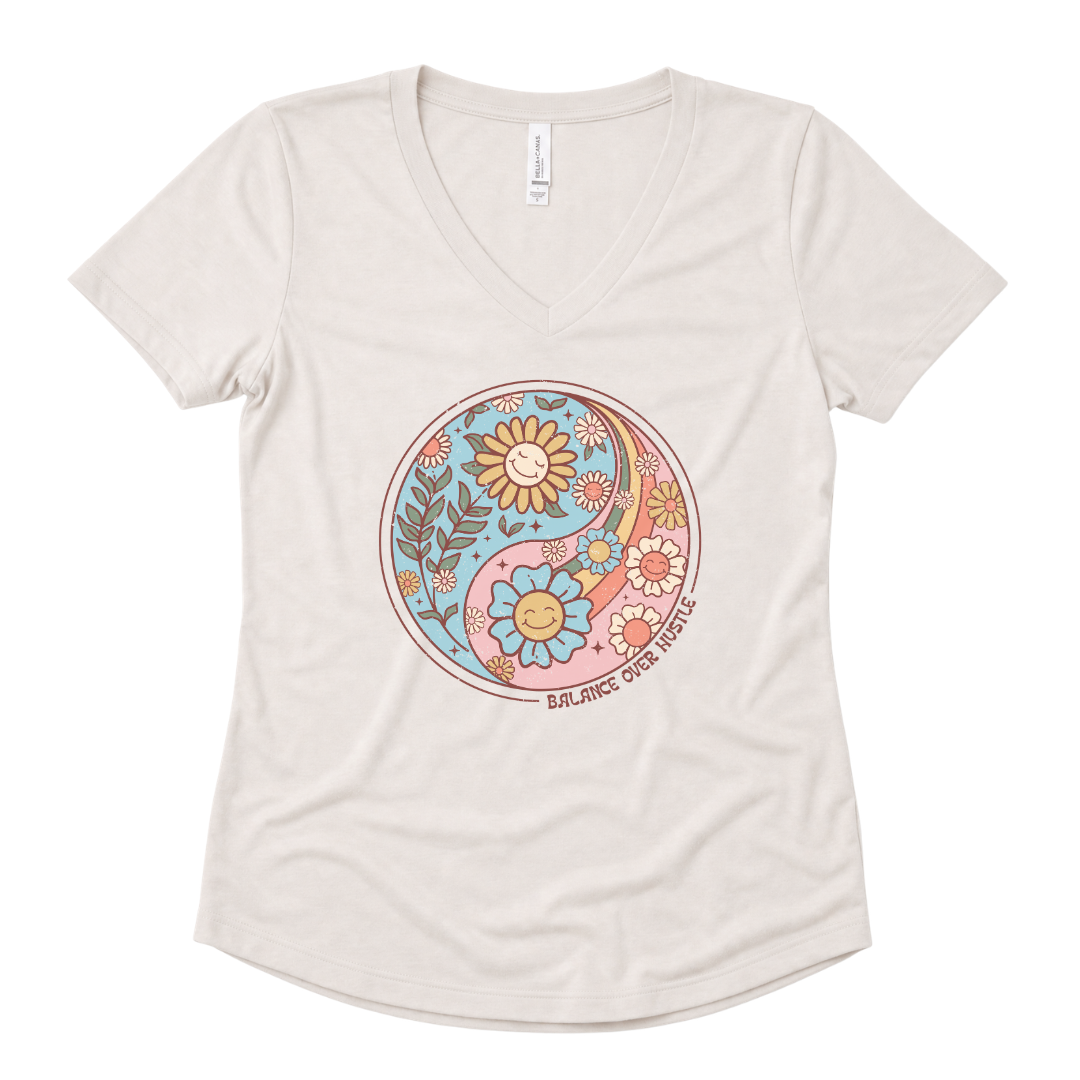 Flowers and Yang - Super Soft V-Neck