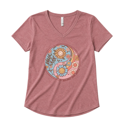 Flowers and Yang - Super Soft V-Neck