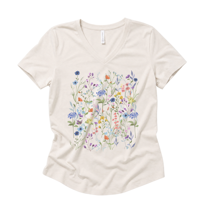 Floral Medley - Super Soft V Neck