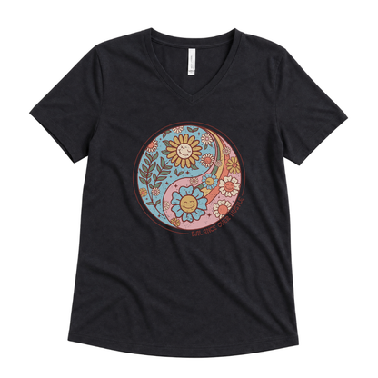 Flowers and Yang - Super Soft V-Neck