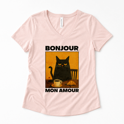 Bonjour Mon Amour - Super Soft V Neck