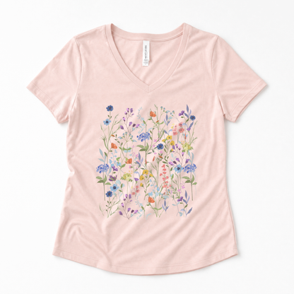 Floral Medley - Super Soft V Neck