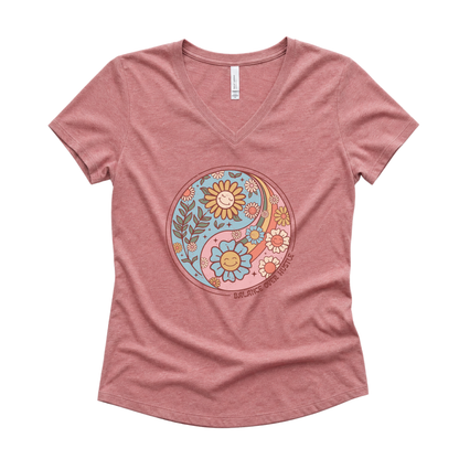 Flowers and Yang - Super Soft V-Neck