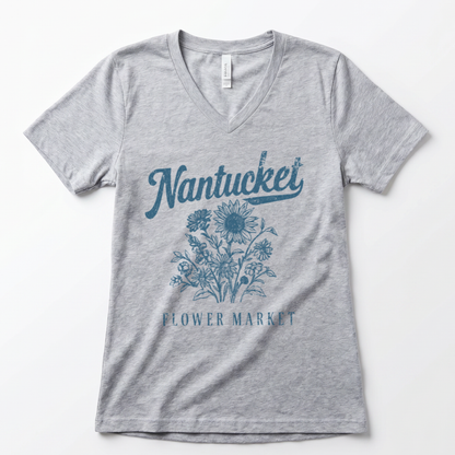 Nantucket Flower Market - Super Soft V Neck