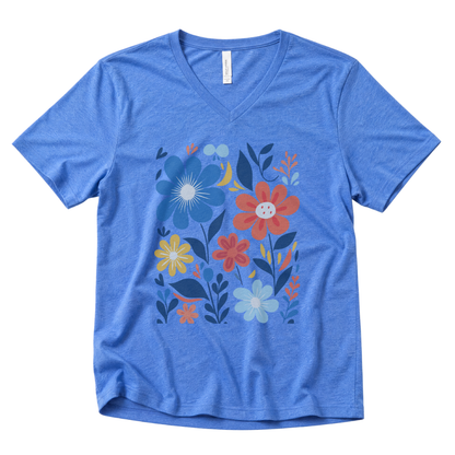 Floral Riot - Super Soft V Neck