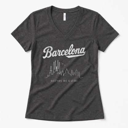 Barcelona, Dreams Of Gaudi - Super Soft V Neck