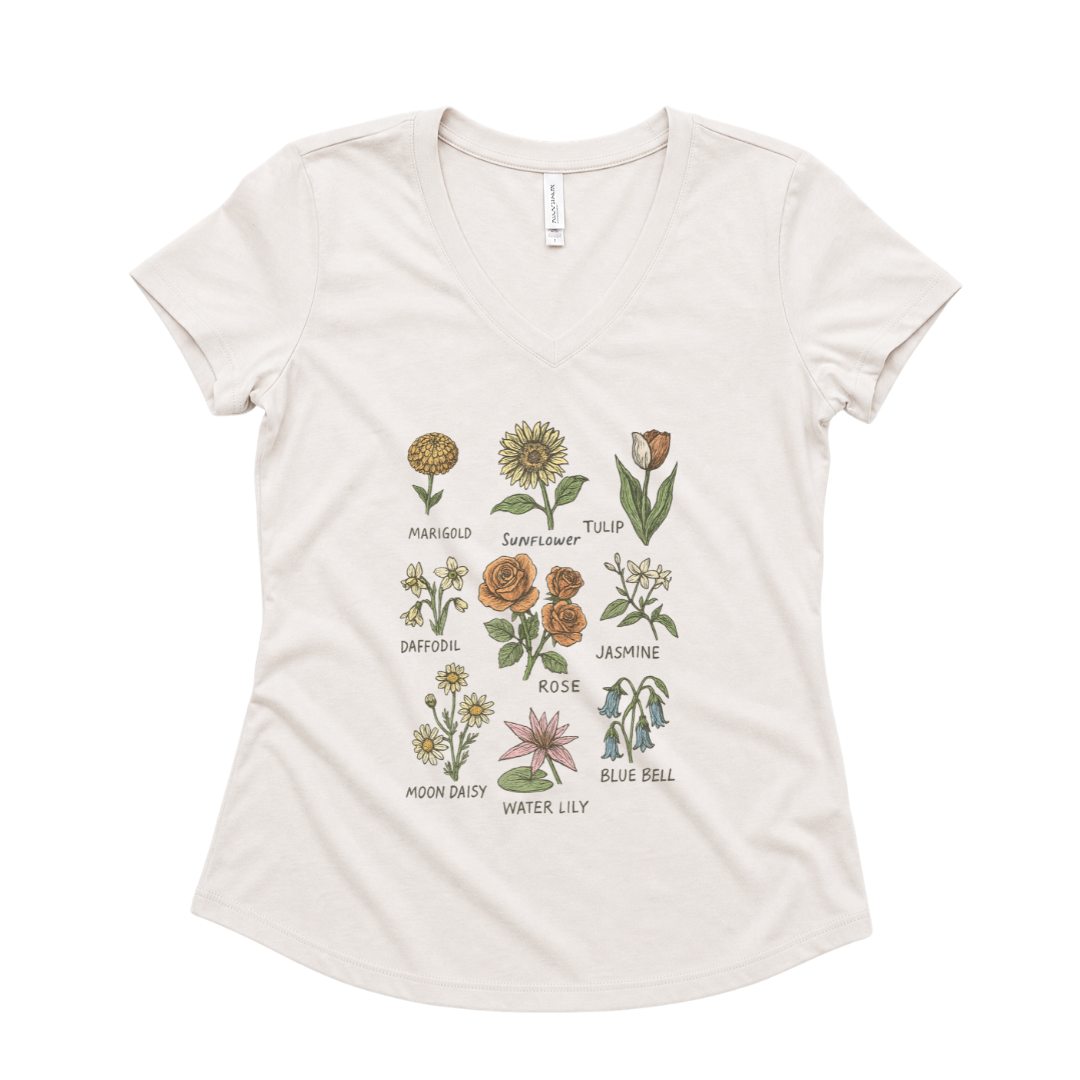 Botanical Sketchbook - Super Soft V Neck