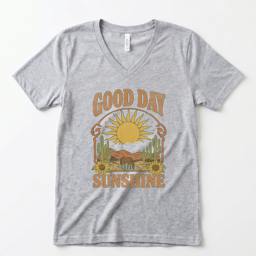 Good Day Sunshine - Super Soft V Neck