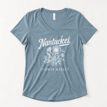 Nantucket Flower Market - Super Soft V Neck