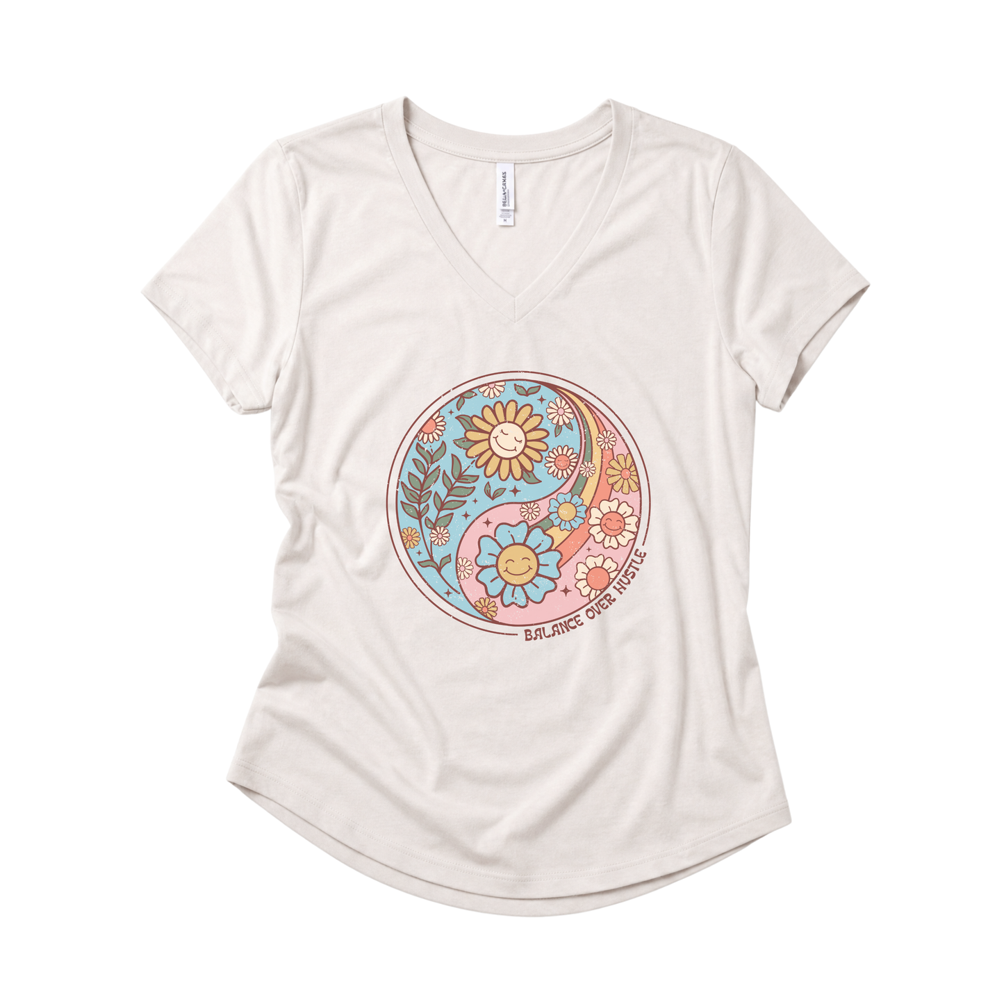 Flowers and Yang - Super Soft V-Neck