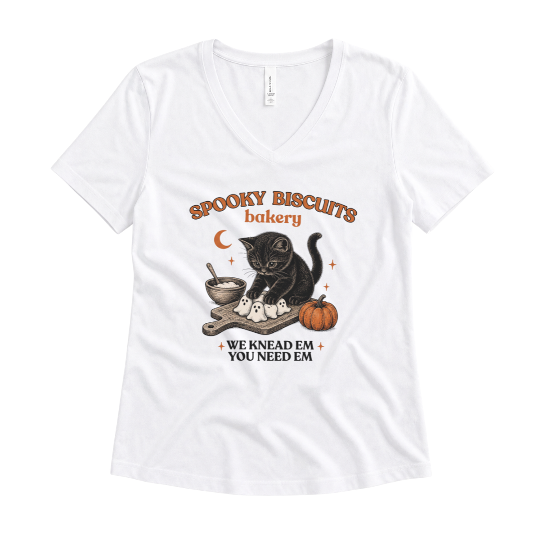 Spooky Biscuit Bakery - Super Soft V Neck