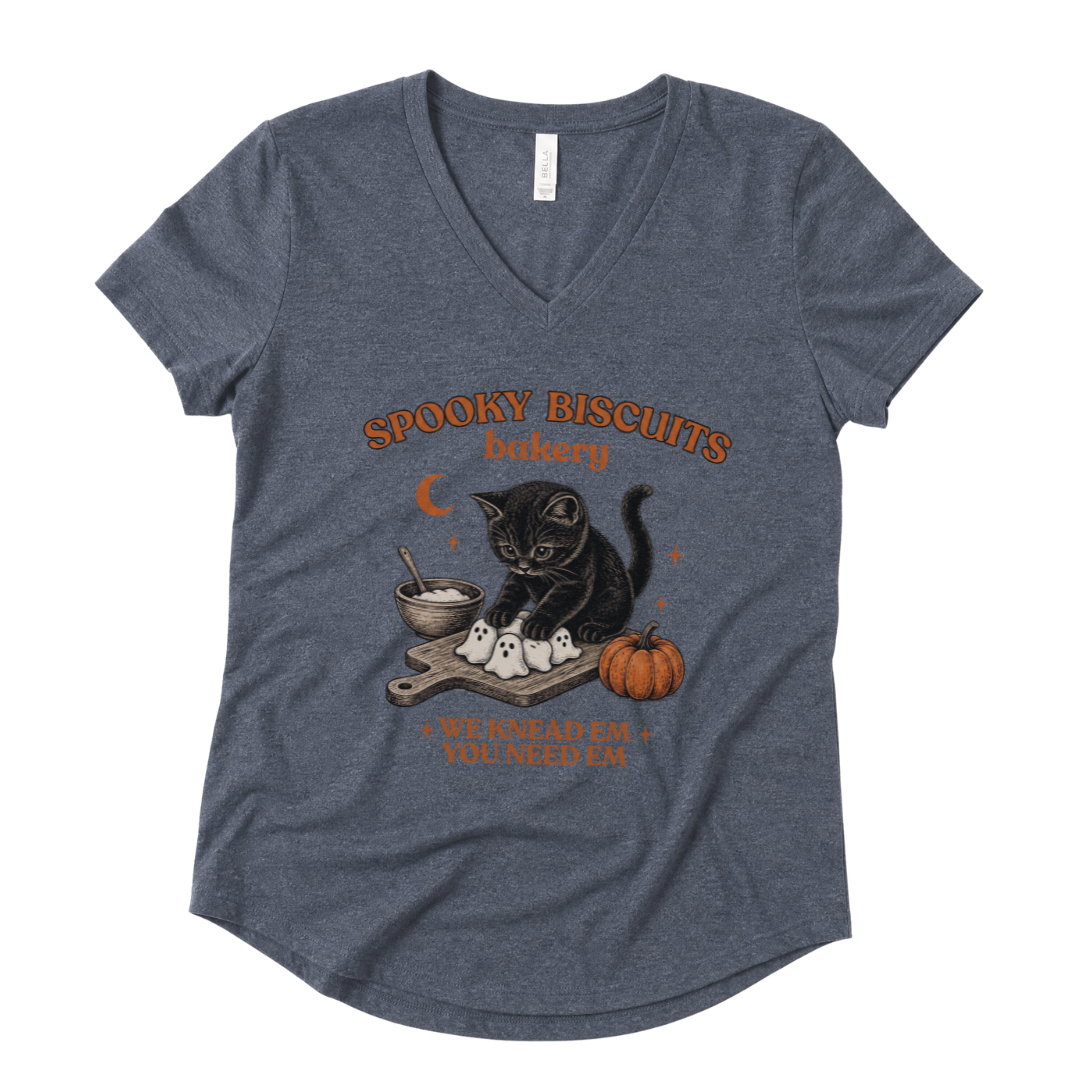 Spooky Biscuit Bakery - Super Soft V Neck