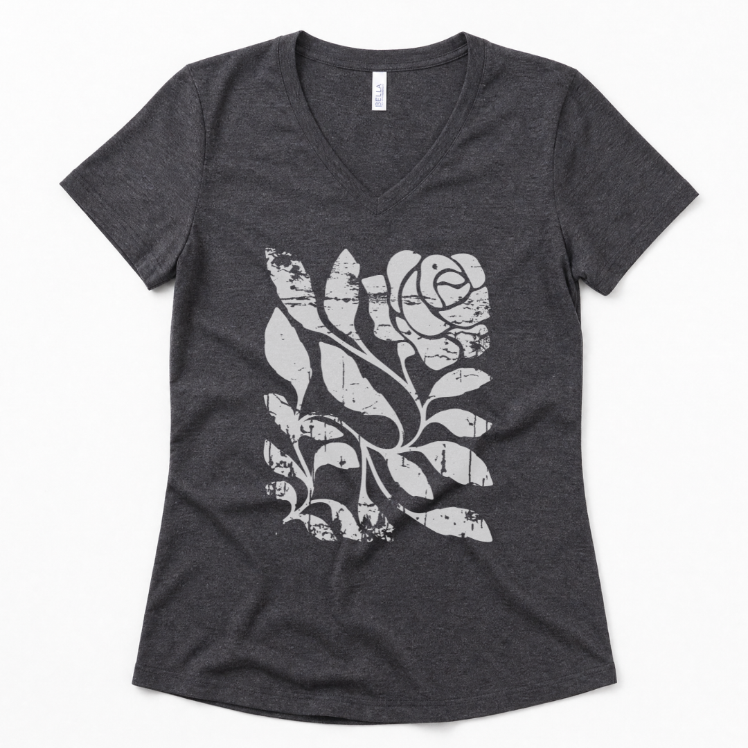 Twisted Vintage Rose - Super Soft V Neck