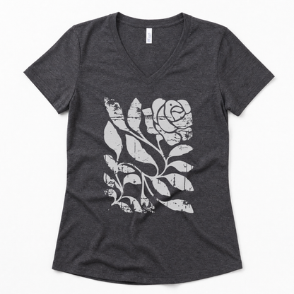 Twisted Vintage Rose - Super Soft V Neck