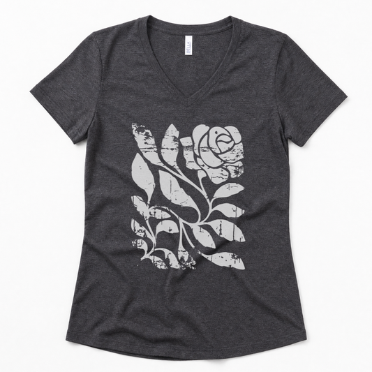 Twisted Vintage Rose - Super Soft V Neck