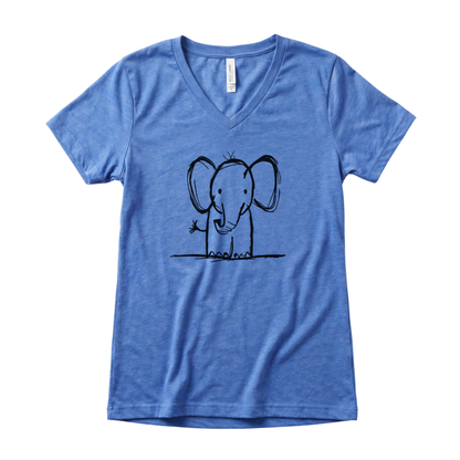 Elephant Sketch - Super Soft V Neck