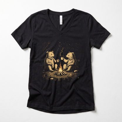 Camping Bears - Super Soft V-Neck