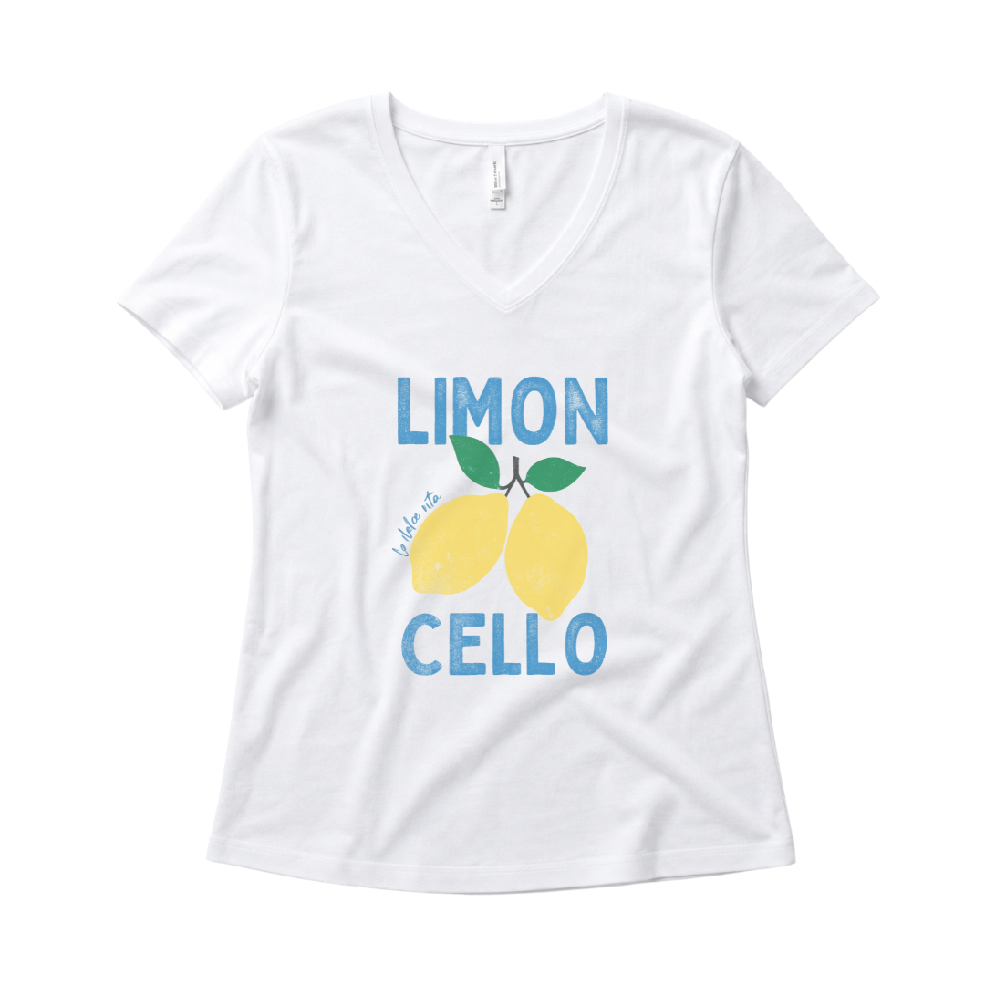 Limon Cello, Vintage Tee - Super Soft V-Neck