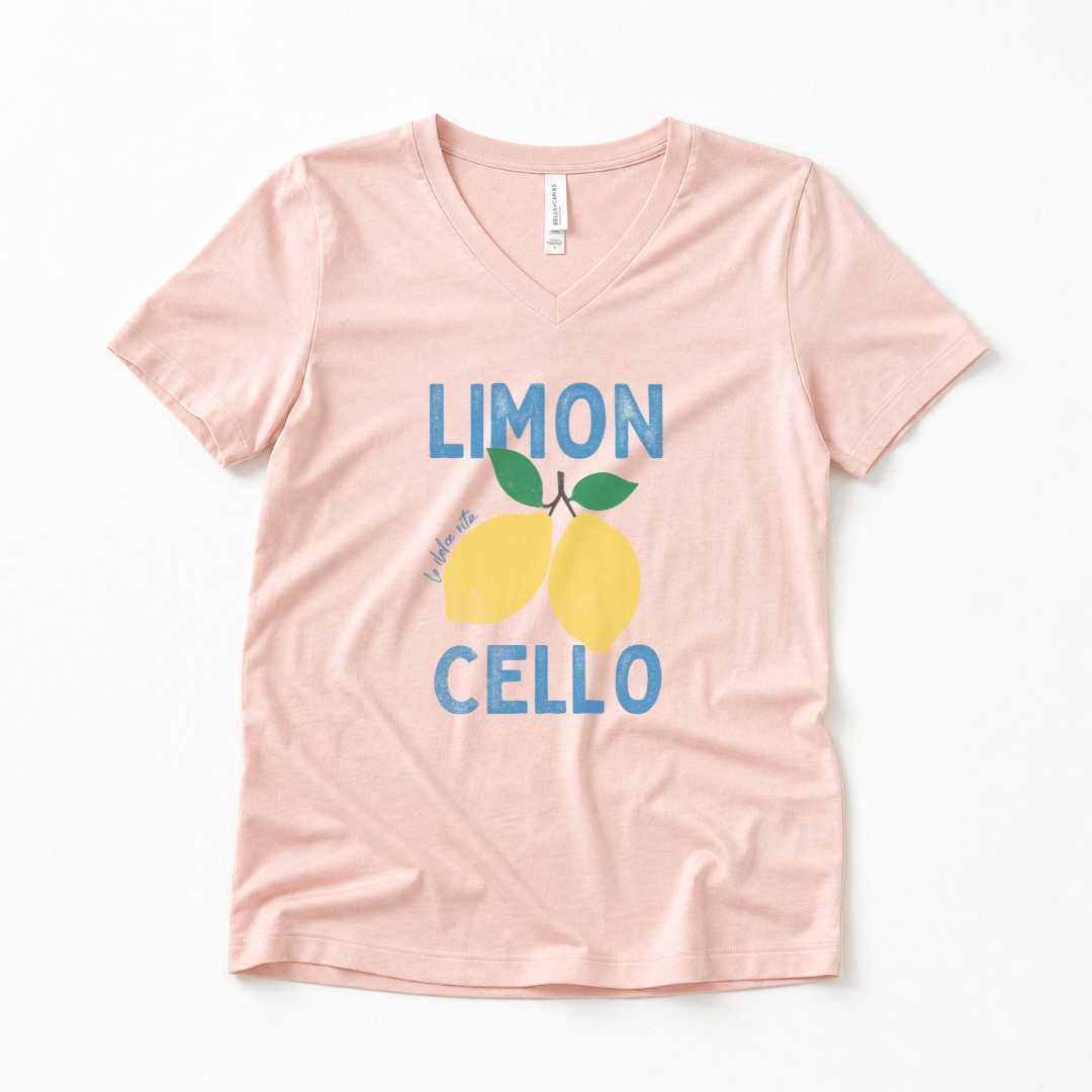 Limon Cello, Vintage Tee - Super Soft V-Neck