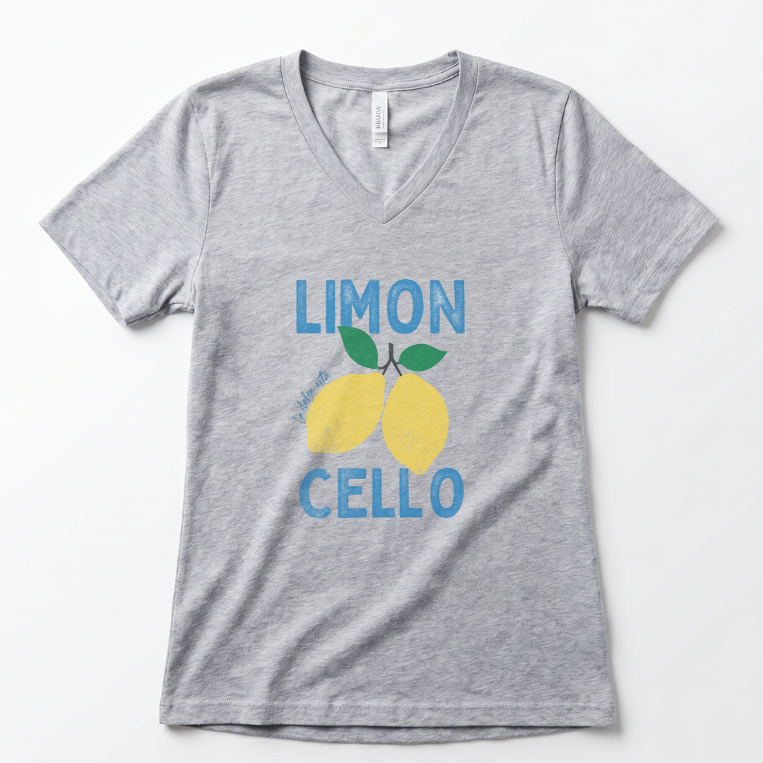 Limon Cello, Vintage Tee - Super Soft V-Neck