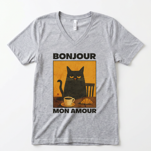Bonjour Mon Amour - Super Soft V Neck