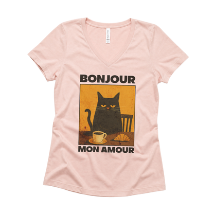 Bonjour Mon Amour - Super Soft V Neck