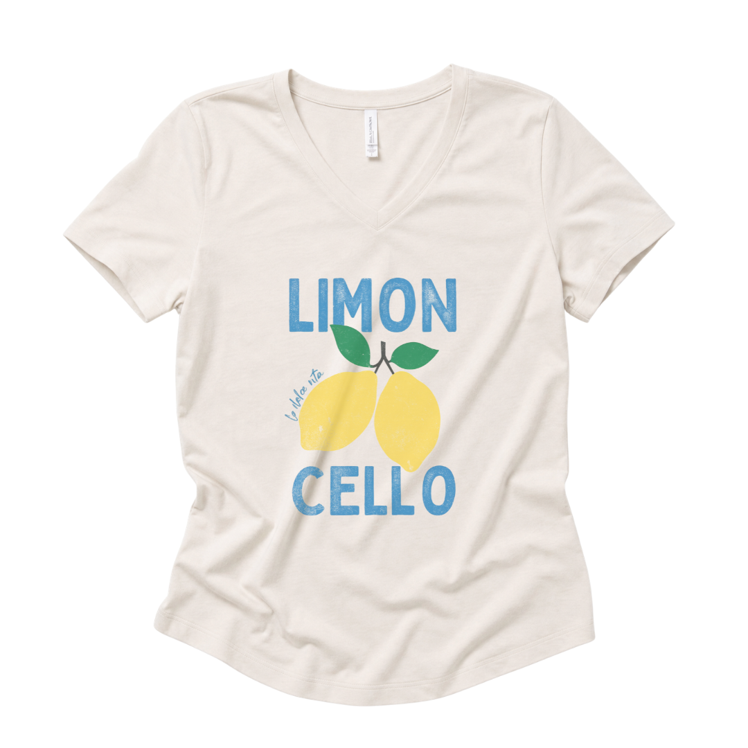 Limon Cello, Vintage Tee - Super Soft V-Neck