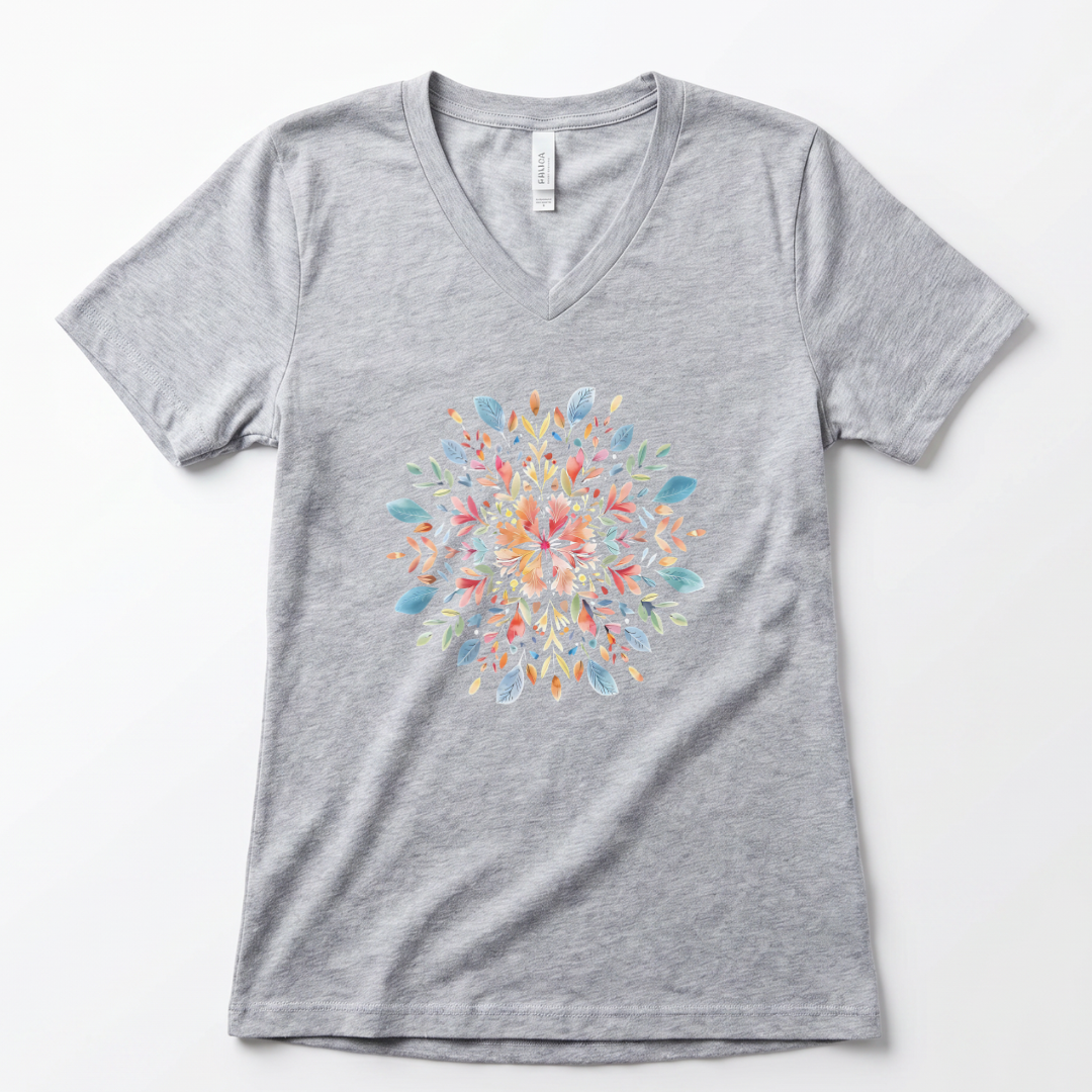 Plant Mandala - Super Soft V-Neck