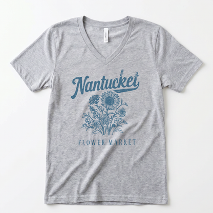 Nantucket Flower Market - Super Soft V Neck