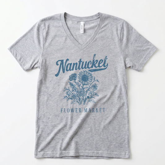 Nantucket Flower Market - Super Soft V Neck