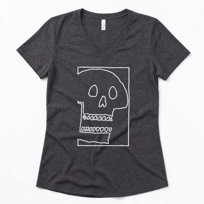 Skull Sketch - Super Soft V Neck