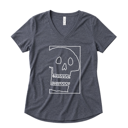 Skull Sketch - Super Soft V Neck