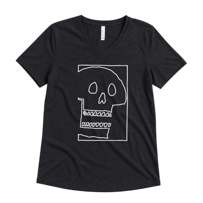 Skull Sketch - Super Soft V Neck