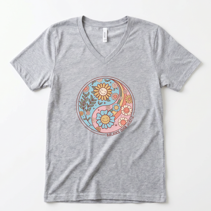Flowers and Yang - Super Soft V-Neck