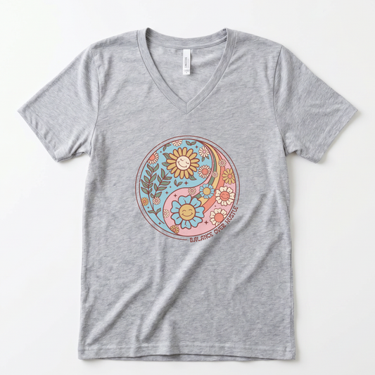 Flowers and Yang - Super Soft V-Neck