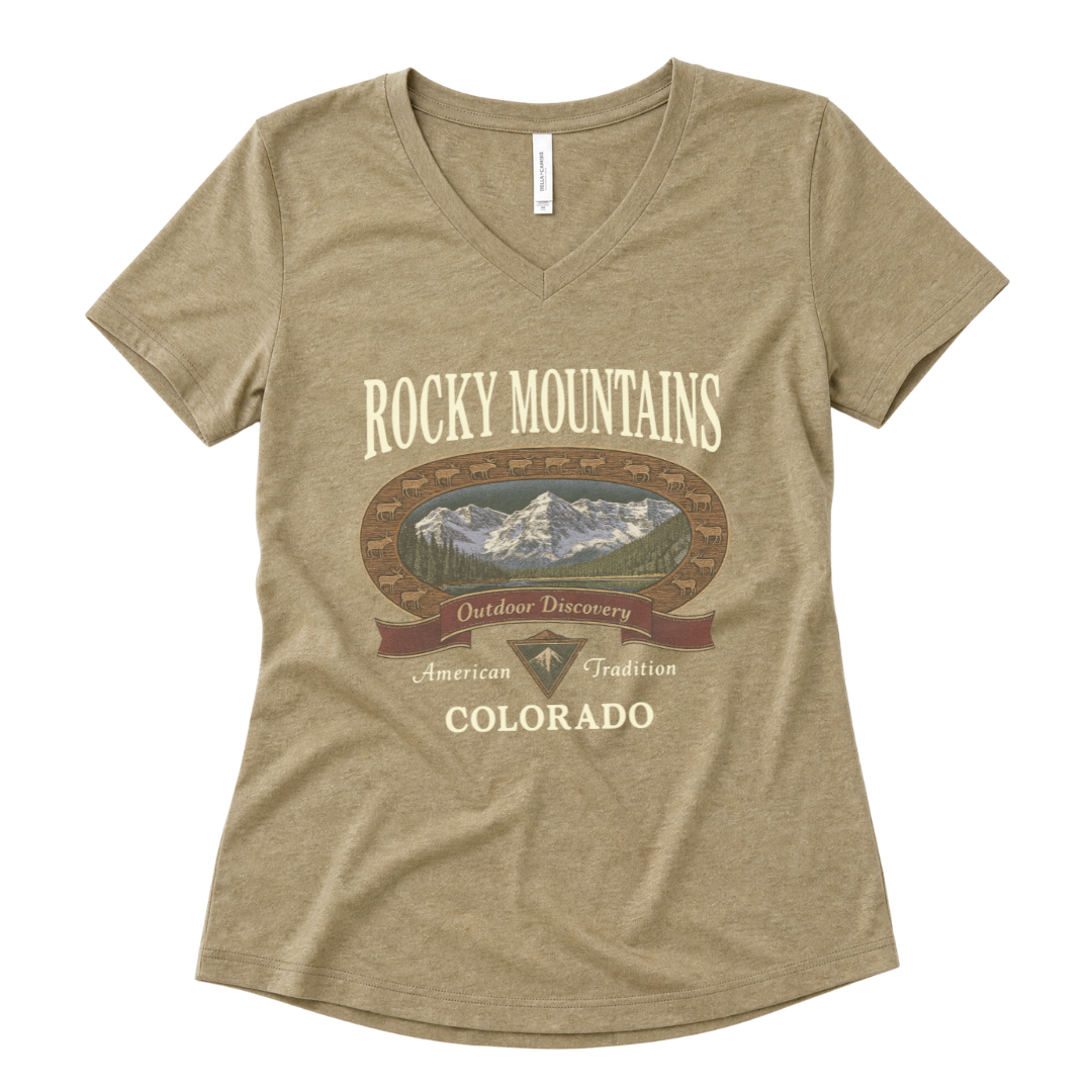 Rocky Mountains - Super Soft V Neck