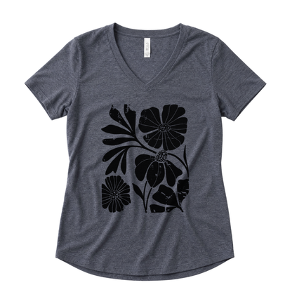 Artistic Boho Floral - Super Soft V Neck
