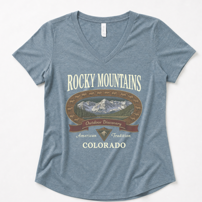Rocky Mountains - Super Soft V Neck