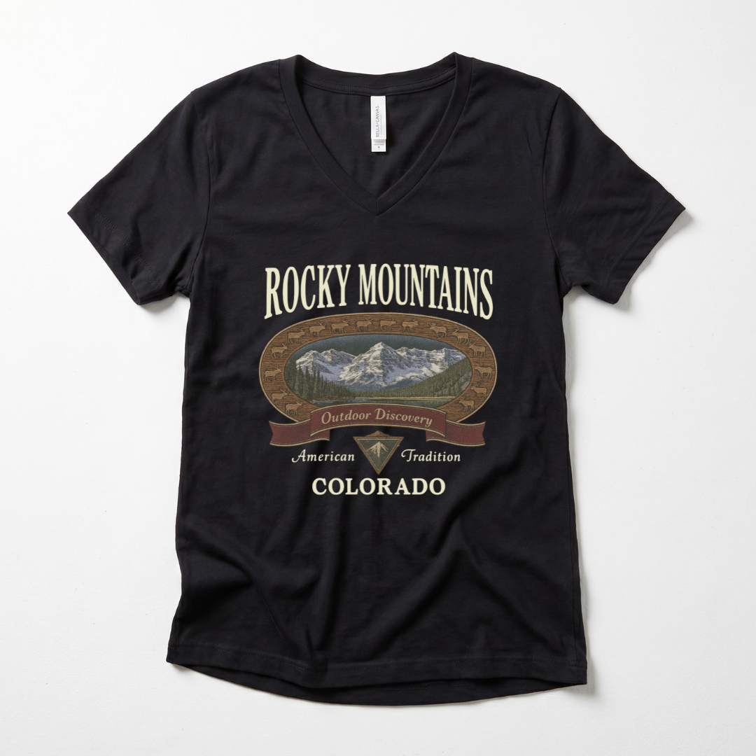 Rocky Mountains - Super Soft V Neck