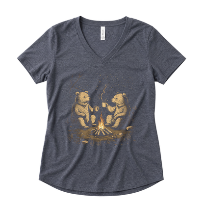 Camping Bears - Super Soft V-Neck