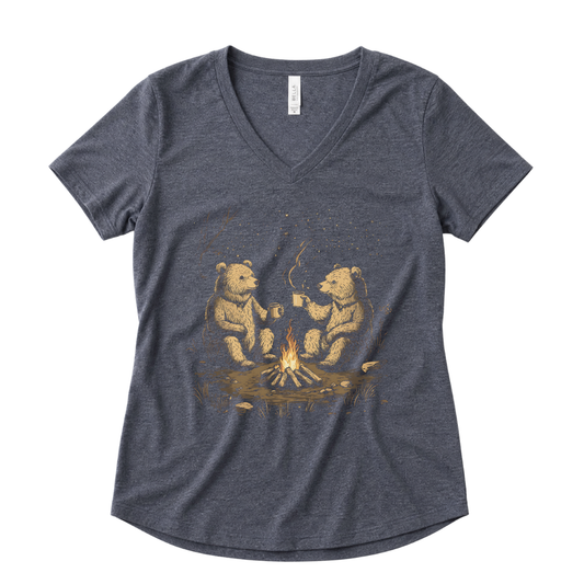 Camping Bears - Super Soft V-Neck