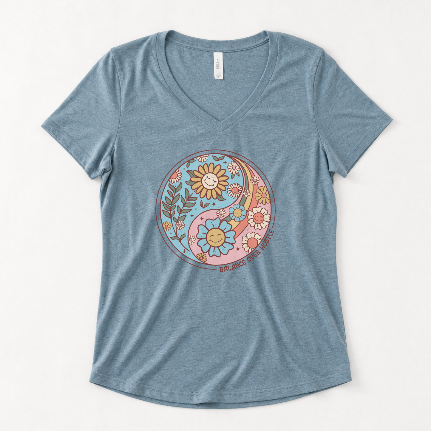 Flowers and Yang - Super Soft V-Neck
