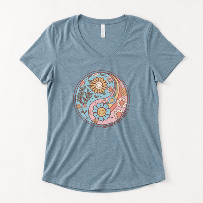 Flowers and Yang - Super Soft V-Neck
