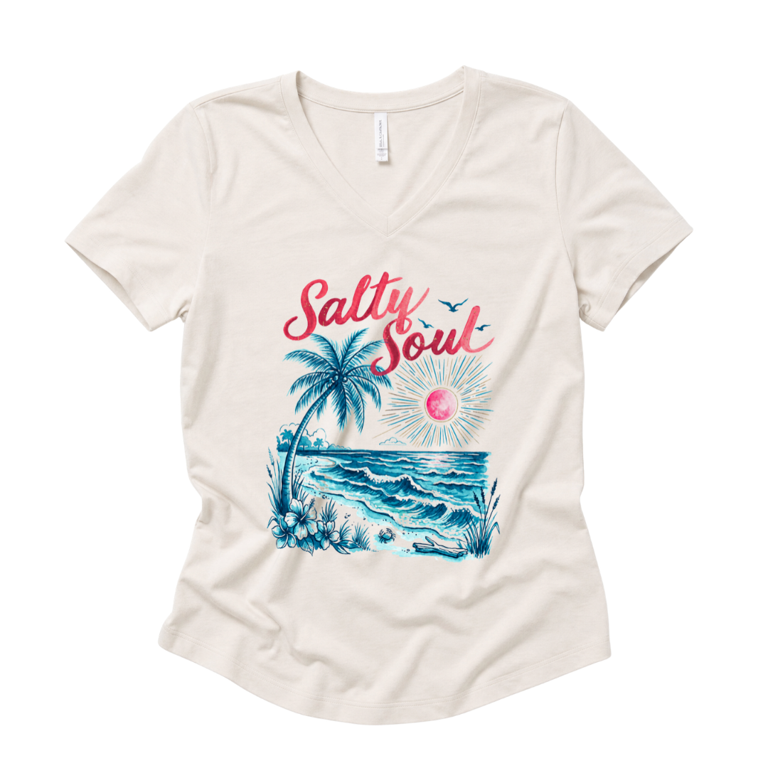 Salty Soul - Super Soft V Neck