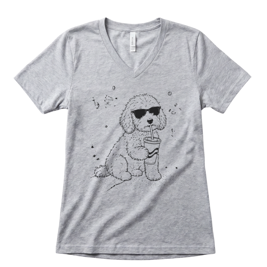 Soda Dog - Super Soft V Neck