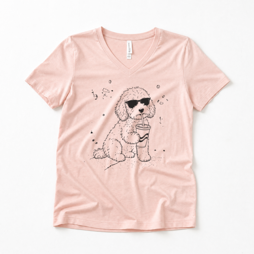 Soda Dog - Super Soft V Neck