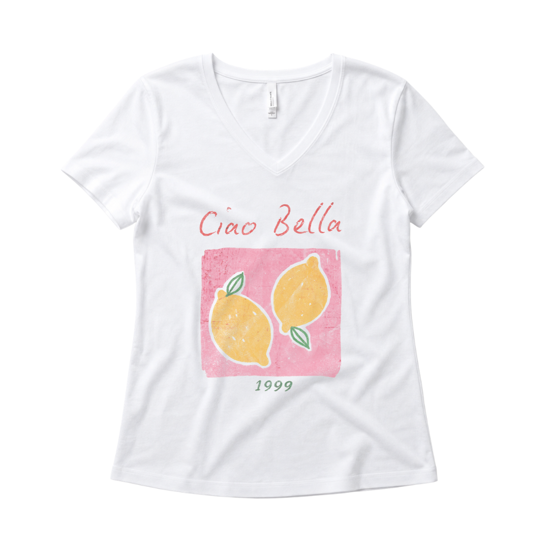 Ciao Bella Vintage Wash - Super Soft V-Neck