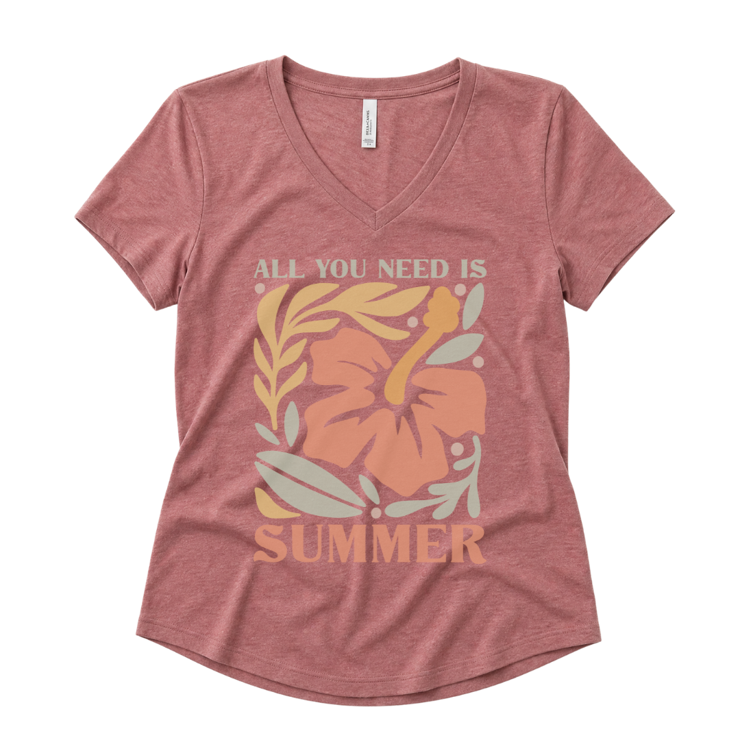 All You Need Is Summer - Super Soft V Neck